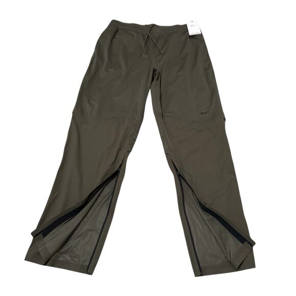 Nike Storm-FIT Pants Repel Waterproof ADV Golf Rain Olive Green Men Large DX6076 - Picture 2 of 10